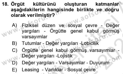 Perakendecilikte Müşteri İlişkileri Yönetimi Dersi 2022 - 2023 Yılı (Final) Dönem Sonu Sınav Soruları 18. Soru