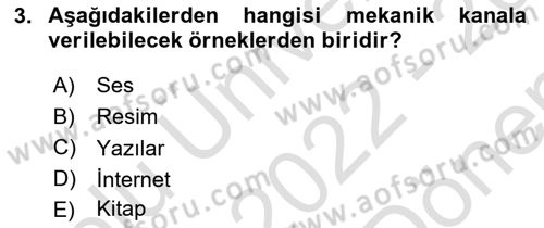Perakendecilikte Müşteri İlişkileri Yönetimi Dersi 2022 - 2023 Yılı (Final) Dönem Sonu Sınav Soruları 3. Soru