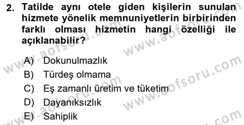 Perakendecilikte Müşteri İlişkileri Yönetimi Dersi 2023 - 2024 Yılı (Final) Dönem Sonu Sınav Soruları 2. Soru