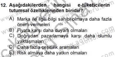 E-Perakendecilik Dersi 2012 - 2013 Yılı (Final) Dönem Sonu Sınav Soruları 12. Soru