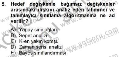 E-Perakendecilik Dersi 2012 - 2013 Yılı (Final) Dönem Sonu Sınav Soruları 5. Soru