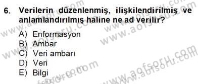 E-Perakendecilik Dersi 2012 - 2013 Yılı (Final) Dönem Sonu Sınav Soruları 6. Soru