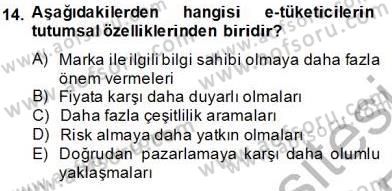 E-Perakendecilik Dersi 2013 - 2014 Yılı Tek Ders Sınav Soruları 14. Soru