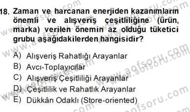E-Perakendecilik Dersi 2014 - 2015 Yılı (Final) Dönem Sonu Sınav Soruları 18. Soru