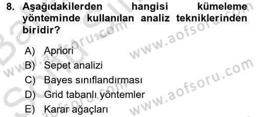 E-Perakendecilik Dersi 2015 - 2016 Yılı (Final) Dönem Sonu Sınav Soruları 8. Soru