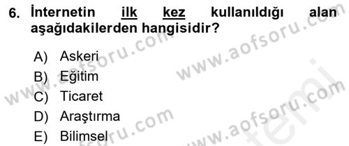 E-Perakendecilik Dersi 2018 - 2019 Yılı (Vize) Ara Sınav Soruları 6. Soru