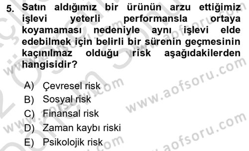 E-Perakendecilik Dersi 2021 - 2022 Yılı (Final) Dönem Sonu Sınav Soruları 5. Soru