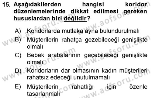 Mağaza Atmosferi Dersi 2019 - 2020 Yılı (Vize) Ara Sınav Soruları 15. Soru
