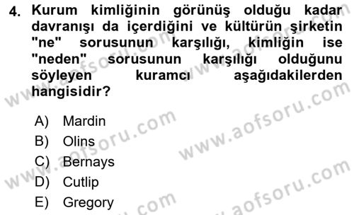 Mağaza Atmosferi Dersi 2022 - 2023 Yılı (Vize) Ara Sınavı 4. Soru