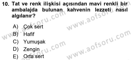 Mağaza Atmosferi Dersi 2022 - 2023 Yılı (Final) Dönem Sonu Sınavı 10. Soru