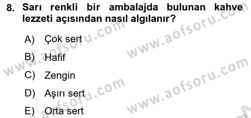 Mağaza Atmosferi Dersi 2023 - 2024 Yılı (Final) Dönem Sonu Sınavı 8. Soru