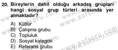 Organizasyonlarda Davranış Dersi Ara Sınavı Deneme Sınav Soruları 20. Soru