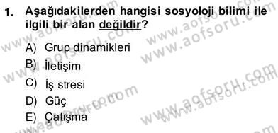 Organizasyonlarda Davranış Dersi Ara Sınavı Deneme Sınav Soruları 1. Soru
