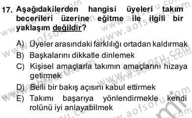 Organizasyonlarda Davranış Dersi Ara Sınavı Deneme Sınav Soruları 17. Soru