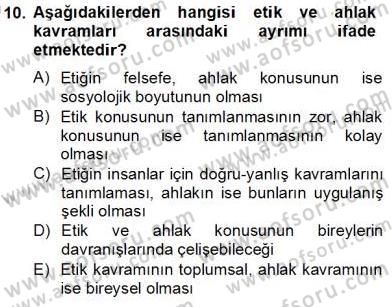 Organizasyonlarda Davranış Dersi 2013 - 2014 Yılı Tek Ders Sınav Soruları 10. Soru