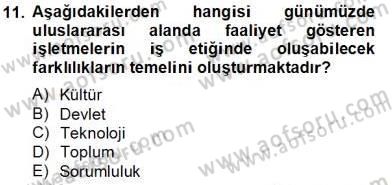 Organizasyonlarda Davranış Dersi 2013 - 2014 Yılı Tek Ders Sınav Soruları 11. Soru