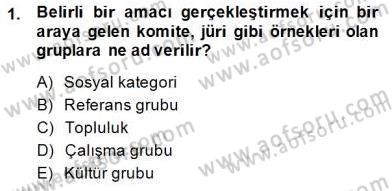 Organizasyonlarda Davranış Dersi Ara Sınavı Deneme Sınav Soruları 1. Soru