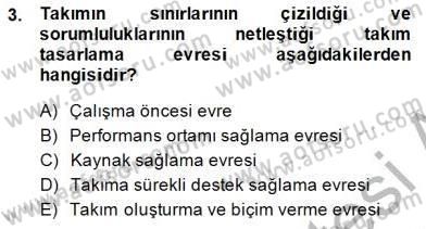 Organizasyonlarda Davranış Dersi Ara Sınavı Deneme Sınav Soruları 3. Soru