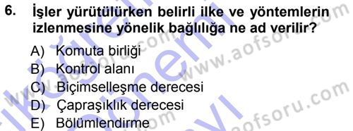 Perakende Yönetimi Dersi 2012 - 2013 Yılı (Final) Dönem Sonu Sınav Soruları 6. Soru