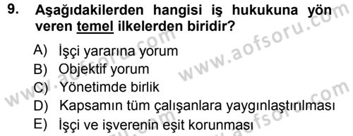Perakende Yönetimi Dersi 2012 - 2013 Yılı (Final) Dönem Sonu Sınav Soruları 9. Soru