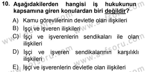 Perakende Yönetimi Dersi 2013 - 2014 Yılı Tek Ders Sınav Soruları 10. Soru