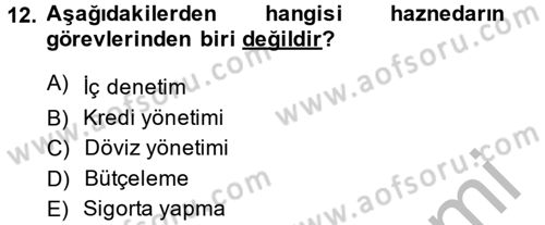 Perakende Yönetimi Dersi 2014 - 2015 Yılı (Final) Dönem Sonu Sınav Soruları 12. Soru