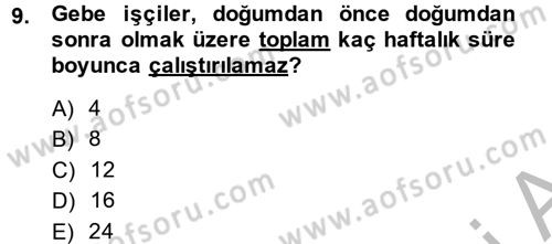 Perakende Yönetimi Dersi 2014 - 2015 Yılı (Final) Dönem Sonu Sınav Soruları 9. Soru