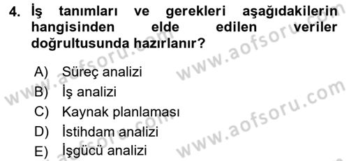 Perakende Yönetimi Dersi 2015 - 2016 Yılı (Final) Dönem Sonu Sınav Soruları 4. Soru