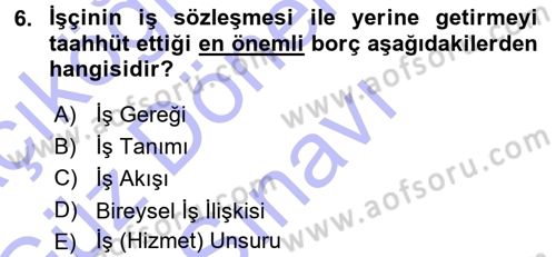 Perakende Yönetimi Dersi 2015 - 2016 Yılı (Final) Dönem Sonu Sınav Soruları 6. Soru