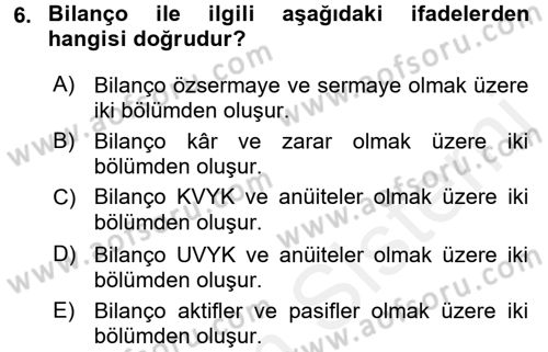 Perakende Yönetimi Dersi 2015 - 2016 Yılı Tek Ders Sınav Soruları 6. Soru