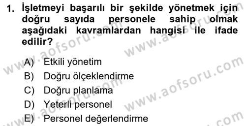 Perakende Yönetimi Dersi 2016 - 2017 Yılı 3 Ders Sınav Soruları 1. Soru
