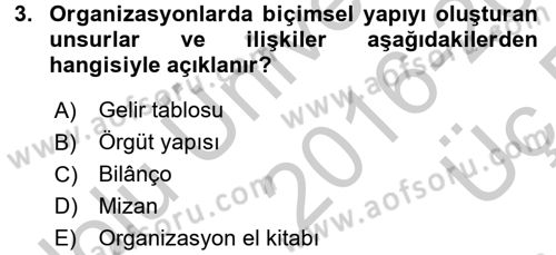 Perakende Yönetimi Dersi 2016 - 2017 Yılı 3 Ders Sınav Soruları 3. Soru