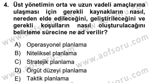Perakende Yönetimi Dersi 2016 - 2017 Yılı 3 Ders Sınav Soruları 4. Soru