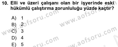 Perakende Yönetimi Dersi 2016 - 2017 Yılı (Final) Dönem Sonu Sınav Soruları 10. Soru