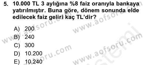Perakende Yönetimi Dersi 2016 - 2017 Yılı (Final) Dönem Sonu Sınav Soruları 5. Soru