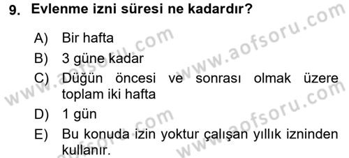 Perakende Yönetimi Dersi 2016 - 2017 Yılı (Final) Dönem Sonu Sınav Soruları 9. Soru