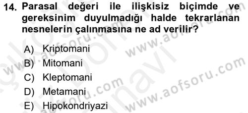 Perakende Yönetimi Dersi 2017 - 2018 Yılı (Final) Dönem Sonu Sınav Soruları 14. Soru