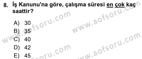 Perakende Yönetimi Dersi 2017 - 2018 Yılı (Final) Dönem Sonu Sınav Soruları 8. Soru