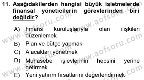Perakende Yönetimi Dersi 2018 - 2019 Yılı (Final) Dönem Sonu Sınav Soruları 11. Soru