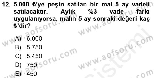 Perakende Yönetimi Dersi 2018 - 2019 Yılı (Final) Dönem Sonu Sınav Soruları 12. Soru