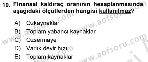 Perakende Yönetimi Dersi 2019 - 2020 Yılı (Final) Dönem Sonu Sınav Soruları 10. Soru