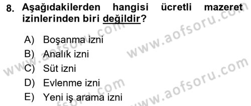 Perakende Yönetimi Dersi 2019 - 2020 Yılı (Final) Dönem Sonu Sınav Soruları 8. Soru