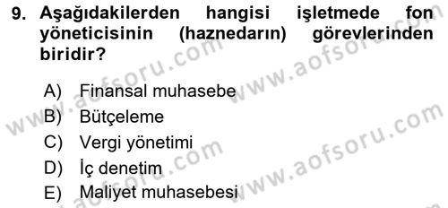 Perakende Yönetimi Dersi 2019 - 2020 Yılı (Final) Dönem Sonu Sınav Soruları 9. Soru