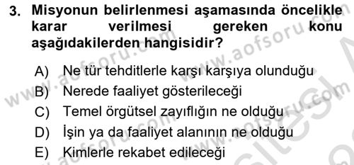 Perakende Yönetimi Dersi 2021 - 2022 Yılı (Vize) Ara Sınav Soruları 3. Soru