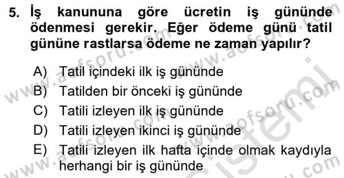 Perakende Yönetimi Dersi 2022 - 2023 Yılı (Final) Dönem Sonu Sınav Soruları 5. Soru
