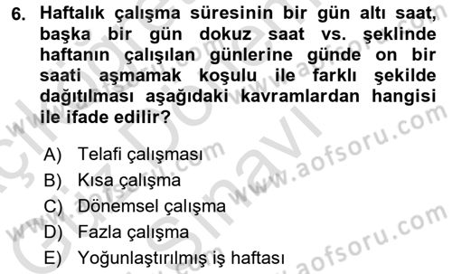 Perakende Yönetimi Dersi 2022 - 2023 Yılı (Final) Dönem Sonu Sınav Soruları 6. Soru