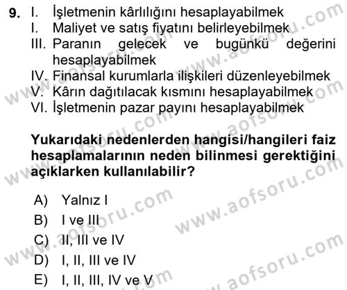 Perakende Yönetimi Dersi 2022 - 2023 Yılı (Final) Dönem Sonu Sınav Soruları 9. Soru