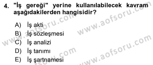 Perakende Yönetimi Dersi 2023 - 2024 Yılı (Final) Dönem Sonu Sınav Soruları 4. Soru