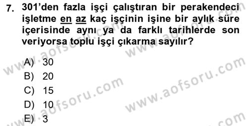 Perakende Yönetimi Dersi 2023 - 2024 Yılı (Final) Dönem Sonu Sınav Soruları 7. Soru