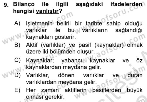 Perakende Yönetimi Dersi 2023 - 2024 Yılı (Final) Dönem Sonu Sınav Soruları 9. Soru